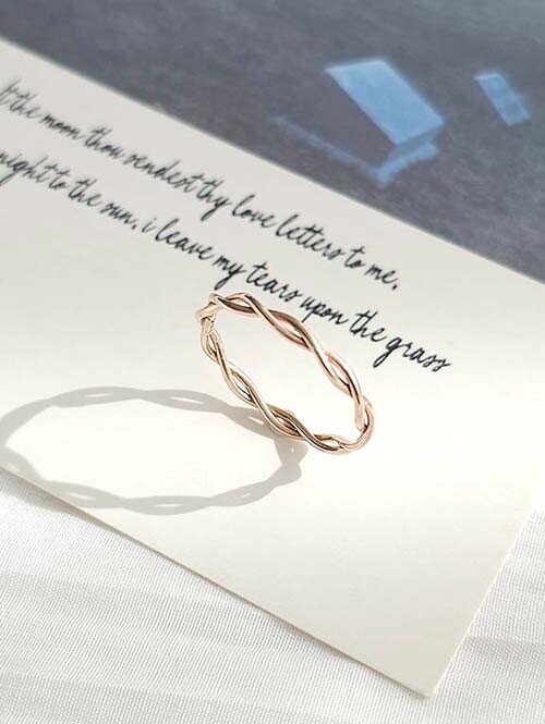 14K 18K 레퓨아 트위스트 꼬임반지