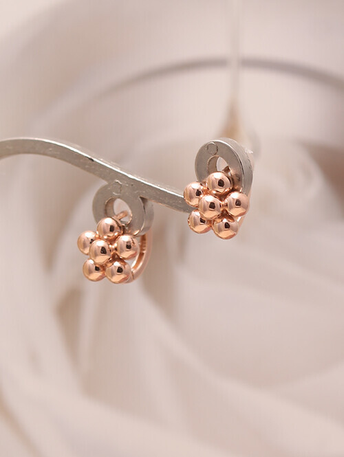 14K 18K 버블베리 볼플라워 귀걸이