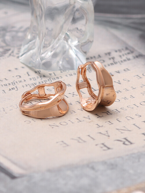 14K 18K 파도웨이브 빈티지 링귀걸이