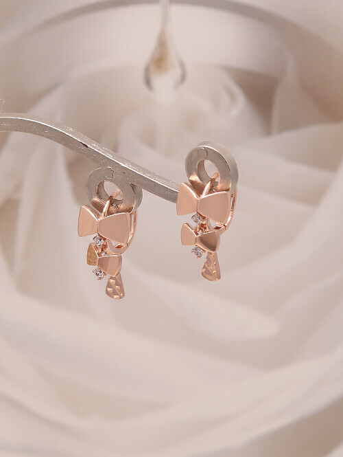 14K 18K 릴리즈 더블리본 모빌 귀걸이