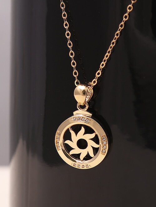 14K 18K 썬 회오리창 펜던트 (체인별도상품)