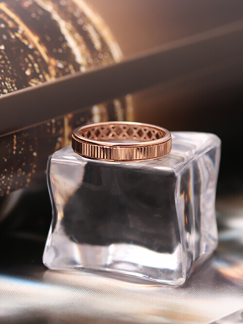 14K 18K 셀렝 레이어드 세로컷팅 반지