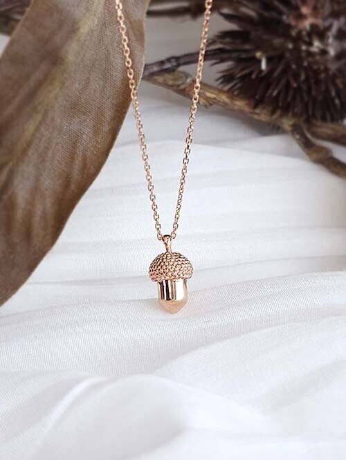 14K 18K 행운컬렉터 도토리 목걸이