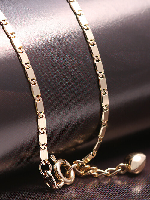 [당일출고 제품] 14K 18K 비너스 한줄 발찌 (대 사이즈)