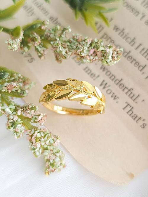 24K 순금 3.75g 나뭇잎 월계수 반지