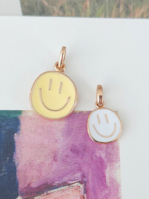 14K 18K 꾸러기 에폭시 스마일 펜던트 대사이즈 (체인별도상품)